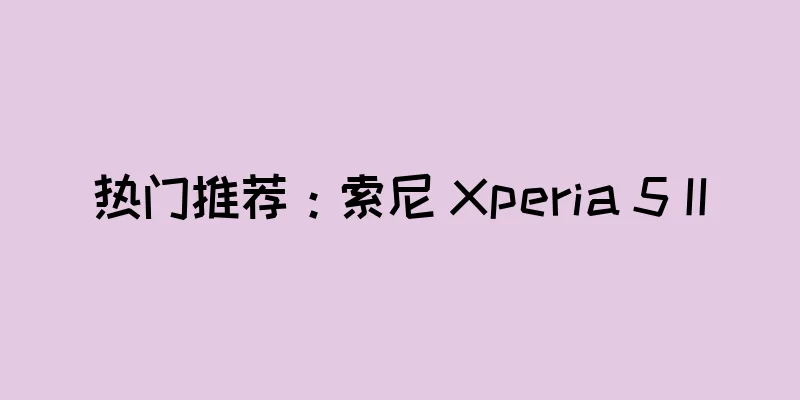 热门推荐：索尼 Xperia 5 II
