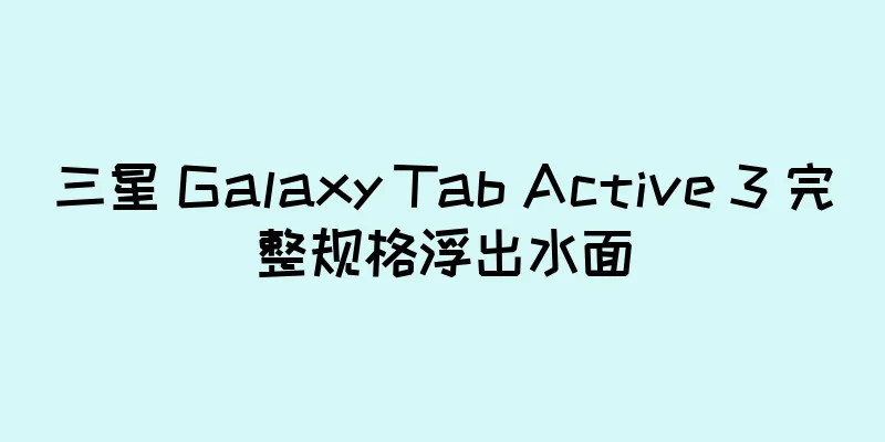 三星 Galaxy Tab Active 3 完整规格浮出水面