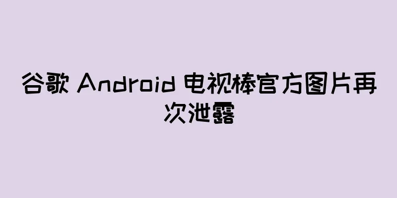 谷歌 Android 电视棒官方图片再次泄露