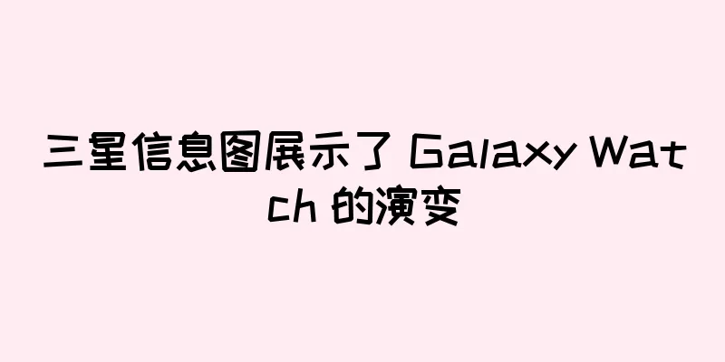 三星信息图展示了 Galaxy Watch 的演变