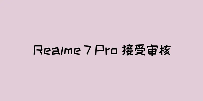 Realme 7 Pro 接受审核