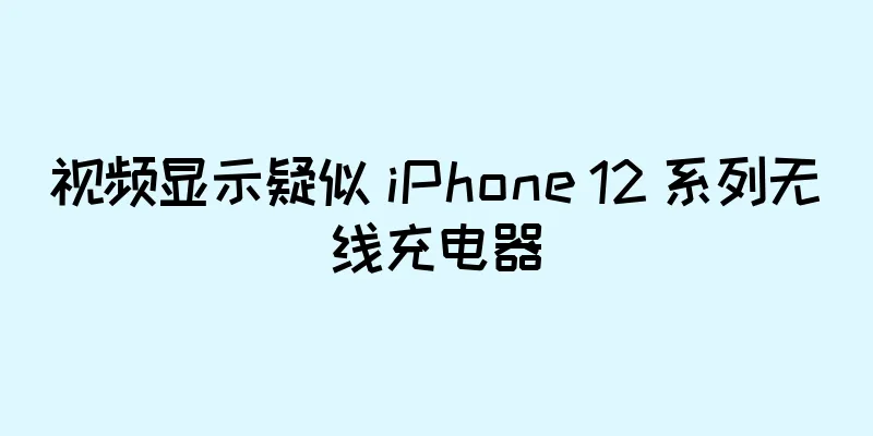 视频显示疑似 iPhone 12 系列无线充电器
