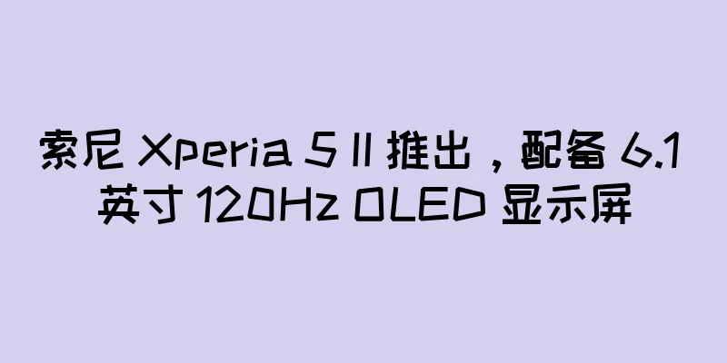 索尼 Xperia 5 II 推出，配备 6.1 英寸 120Hz OLED 显示屏