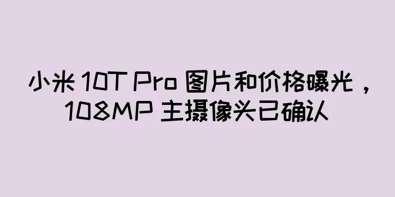 小米 10T Pro 图片和价格曝光，108MP 主摄像头已确认