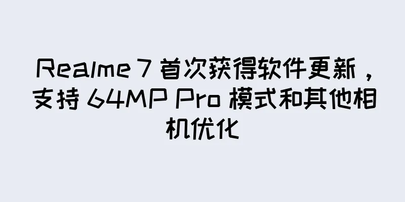 Realme 7 首次获得软件更新，支持 64MP Pro 模式和其他相机优化