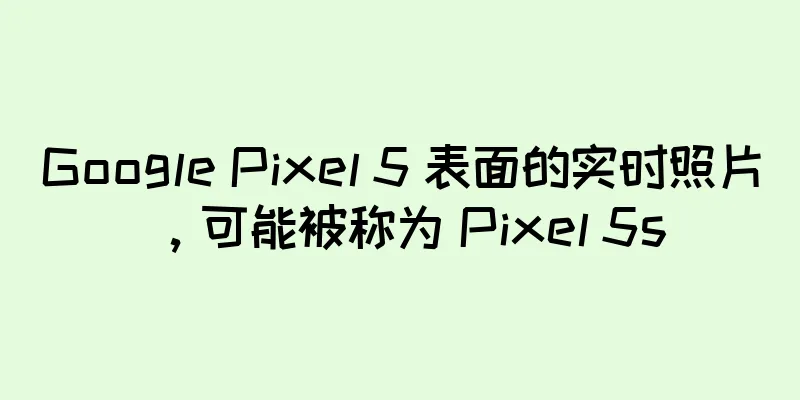 Google Pixel 5 表面的实时照片，可能被称为 Pixel 5s
