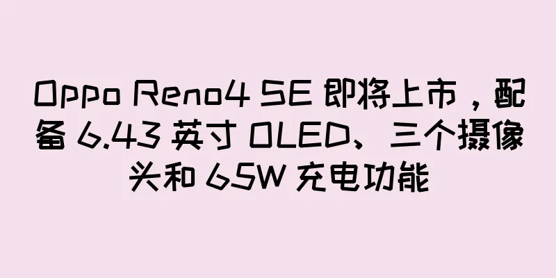 Oppo Reno4 SE 即将上市，配备 6.43 英寸 OLED、三个摄像头和 65W 充电功能