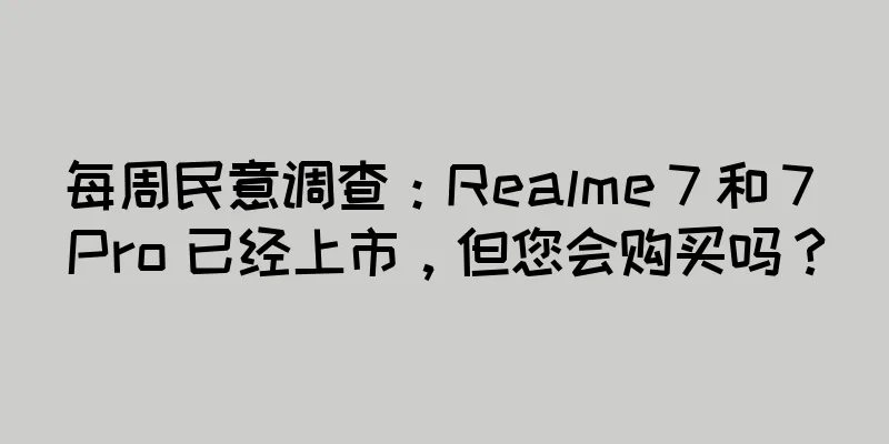 每周民意调查：Realme 7 和 7 Pro 已经上市，但您会购买吗？