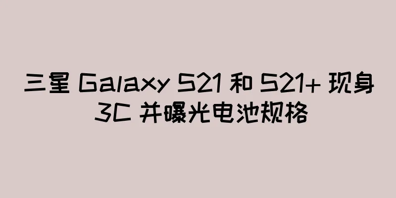 三星 Galaxy S21 和 S21+ 现身 3C 并曝光电池规格