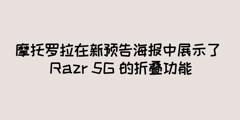 摩托罗拉在新预告海报中展示了 Razr 5G 的折叠功能