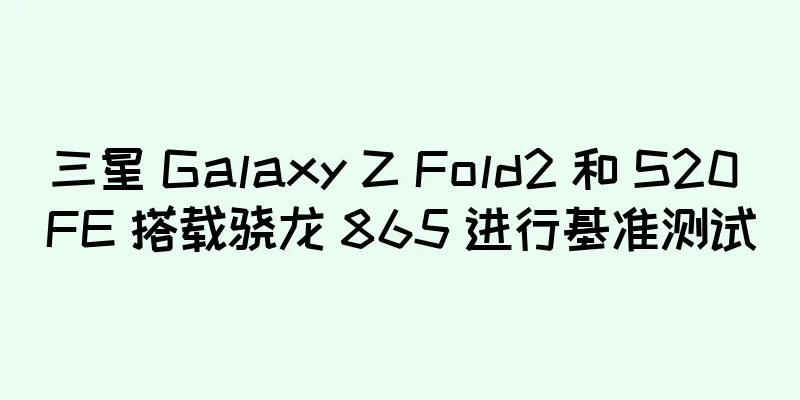 三星 Galaxy Z Fold2 和 S20 FE 搭载骁龙 865 进行基准测试