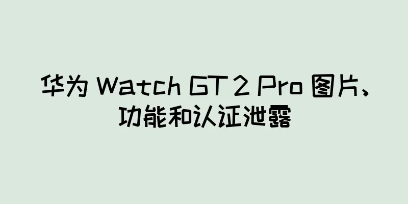华为 Watch GT 2 Pro 图片、功能和认证泄露