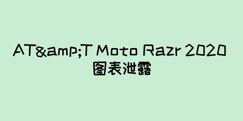 AT&T Moto Razr 2020 图表泄露