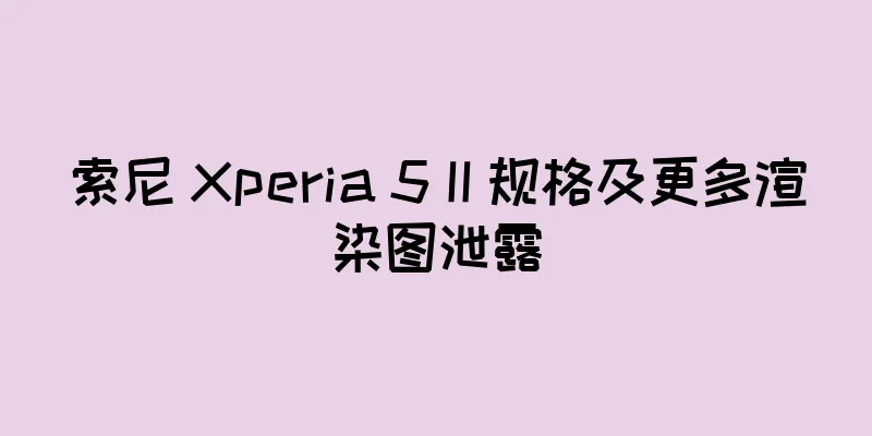 索尼 Xperia 5 II 规格及更多渲染图泄露