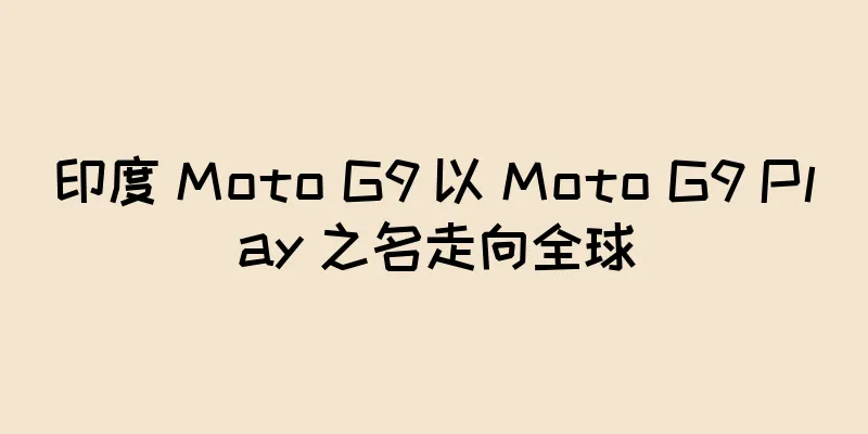 印度 Moto G9 以 Moto G9 Play 之名走向全球