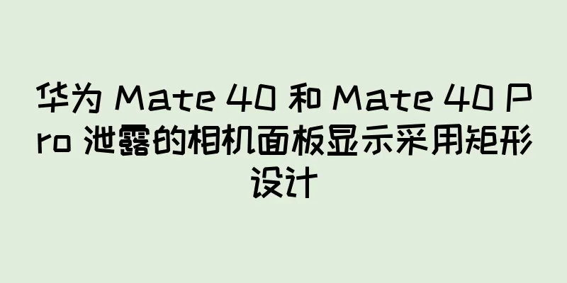 华为 Mate 40 和 Mate 40 Pro 泄露的相机面板显示采用矩形设计