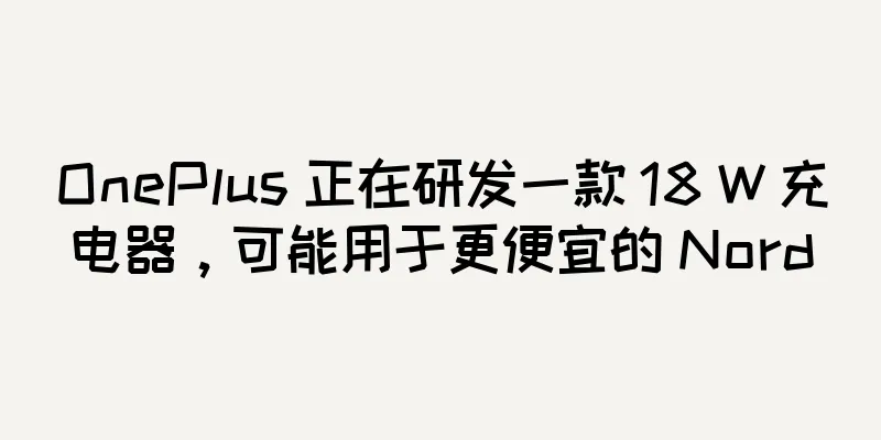 OnePlus 正在研发一款 18 W 充电器，可能用于更便宜的 Nord