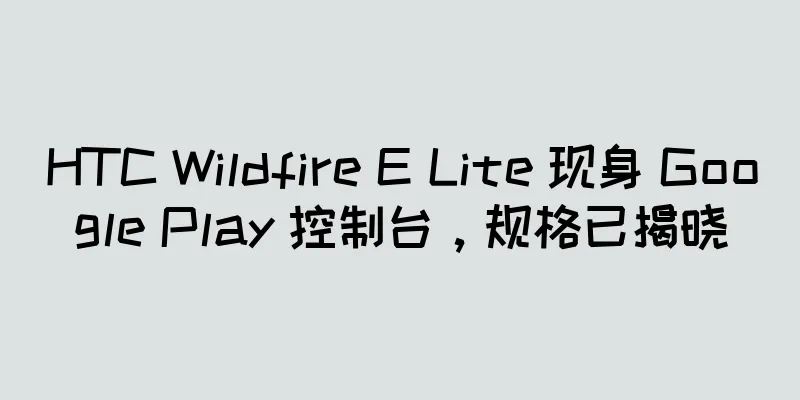 HTC Wildfire E Lite 现身 Google Play 控制台，规格已揭晓