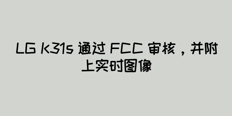 LG K31s 通过 FCC 审核，并附上实时图像