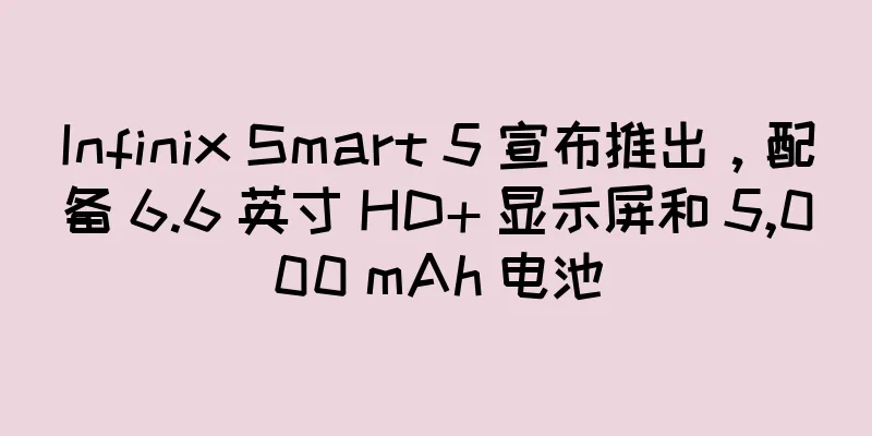 Infinix Smart 5 宣布推出，配备 6.6 英寸 HD+ 显示屏和 5,000 mAh 电池