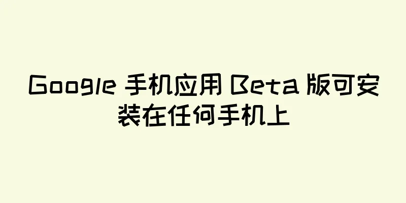 Google 手机应用 Beta 版可安装在任何手机上