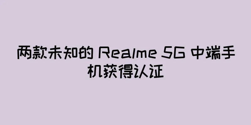 两款未知的 Realme 5G 中端手机获得认证