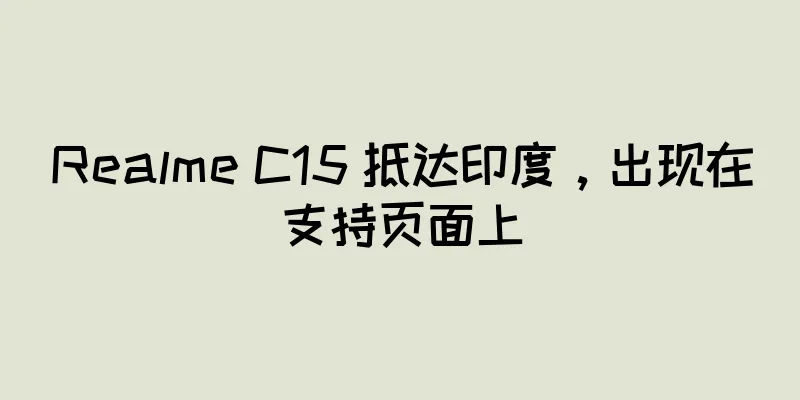 Realme C15 抵达印度，出现在支持页面上