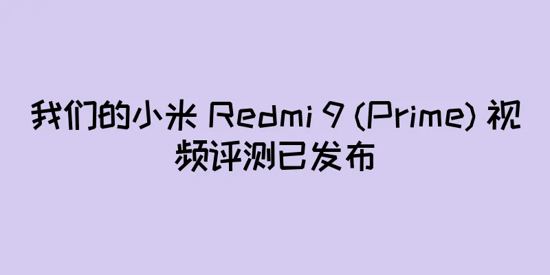 我们的小米 Redmi 9 (Prime) 视频评测已发布