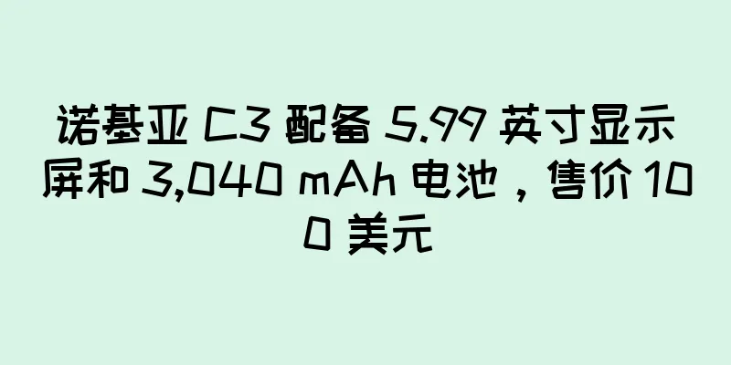 诺基亚 C3 配备 5.99 英寸显示屏和 3,040 mAh 电池，售价 100 美元
