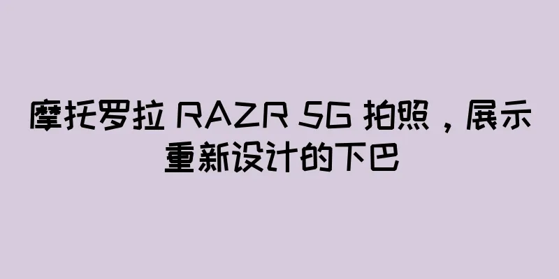 摩托罗拉 RAZR 5G 拍照，展示重新设计的下巴
