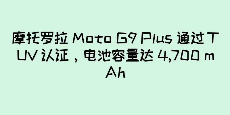 摩托罗拉 Moto G9 Plus 通过 TUV 认证，电池容量达 4,700 mAh