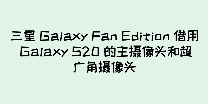 三星 Galaxy Fan Edition 借用 Galaxy S20 的主摄像头和超广角摄像头