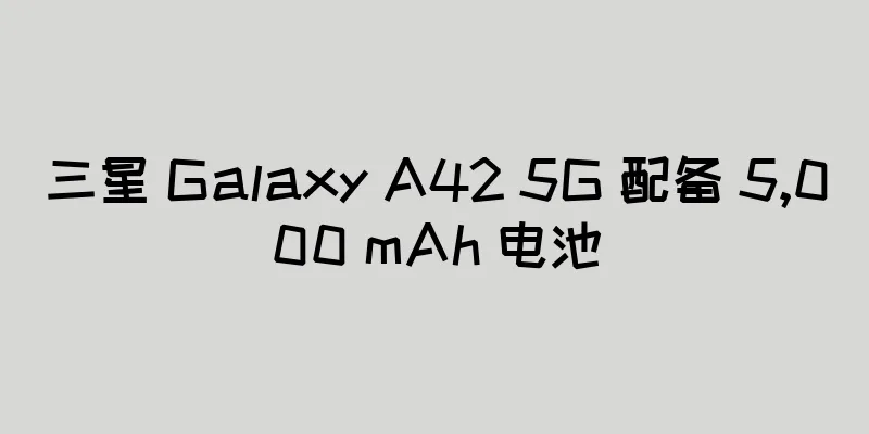 三星 Galaxy A42 5G 配备 5,000 mAh 电池