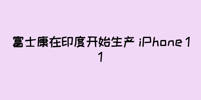 富士康在印度开始生产 iPhone 11