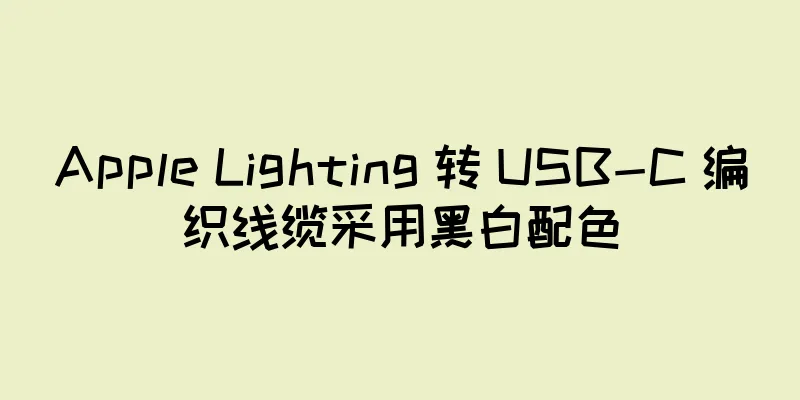 Apple Lighting 转 USB-C 编织线缆采用黑白配色