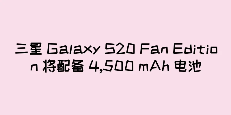 三星 Galaxy S20 Fan Edition 将配备 4,500 mAh 电池