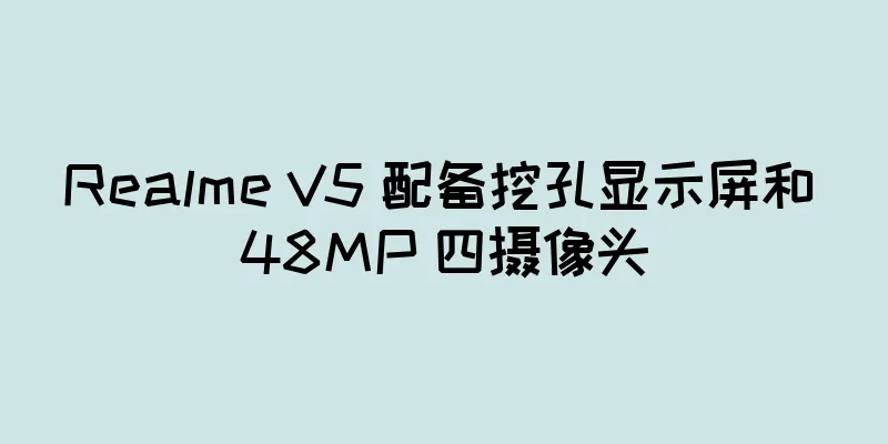 Realme V5 配备挖孔显示屏和 48MP 四摄像头