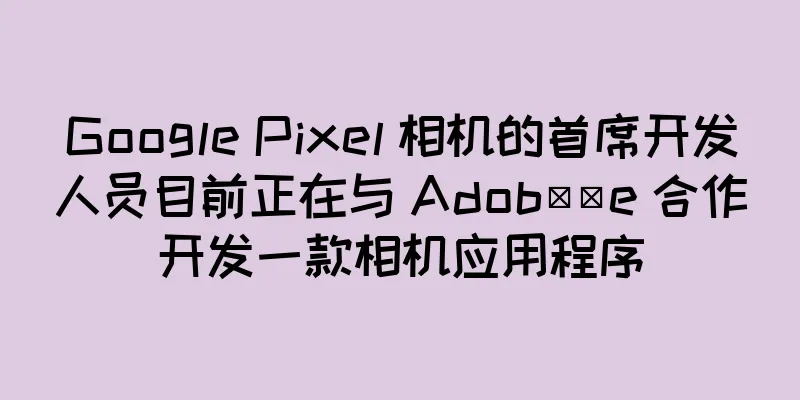 Google Pixel 相机的首席开发人员目前正在与 Adob​​e 合作开发一款相机应用程序
