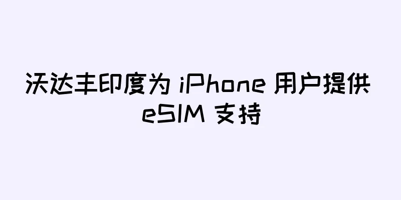 沃达丰印度为 iPhone 用户提供 eSIM 支持