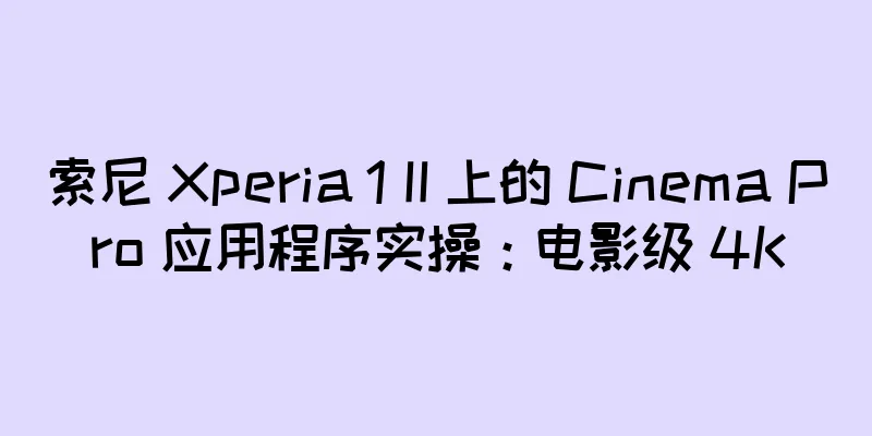 索尼 Xperia 1 II 上的 Cinema Pro 应用程序实操：电影级 4K