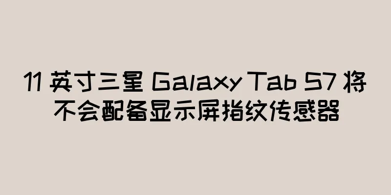 11 英寸三星 Galaxy Tab S7 将不会配备显示屏指纹传感器