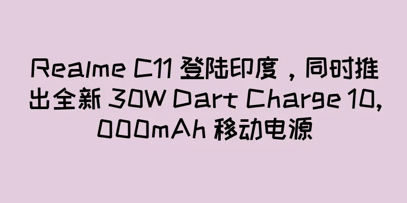 Realme C11 登陆印度，同时推出全新 30W Dart Charge 10,000mAh 移动电源