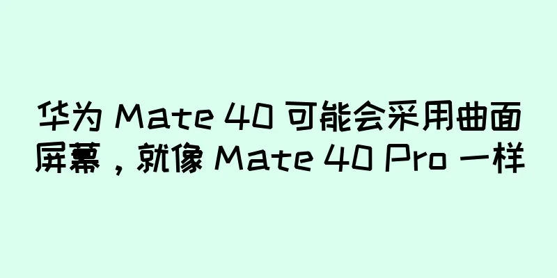 华为 Mate 40 可能会采用曲面屏幕，就像 Mate 40 Pro 一样