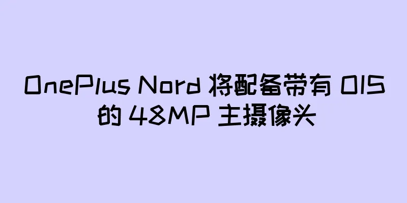 OnePlus Nord 将配备带有 OIS 的 48MP 主摄像头