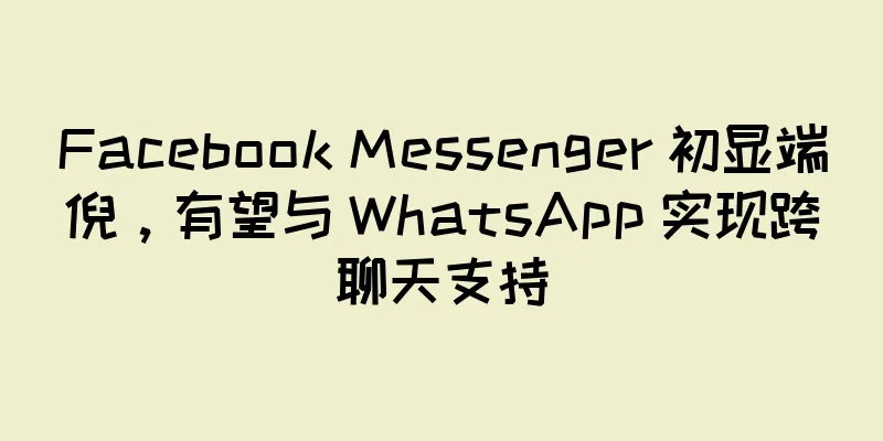 Facebook Messenger 初显端倪，有望与 WhatsApp 实现跨聊天支持