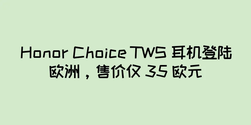 Honor Choice TWS 耳机登陆欧洲，售价仅 35 欧元