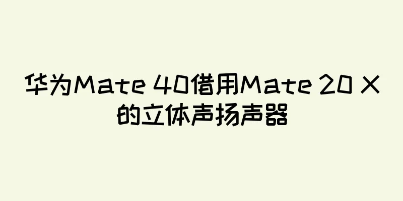 华为Mate 40借用Mate 20 X的立体声扬声器