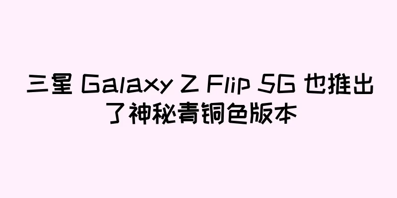 三星 Galaxy Z Flip 5G 也推出了神秘青铜色版本