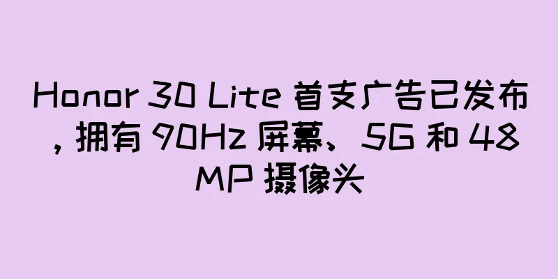 Honor 30 Lite 首支广告已发布，拥有 90Hz 屏幕、5G 和 48 MP 摄像头