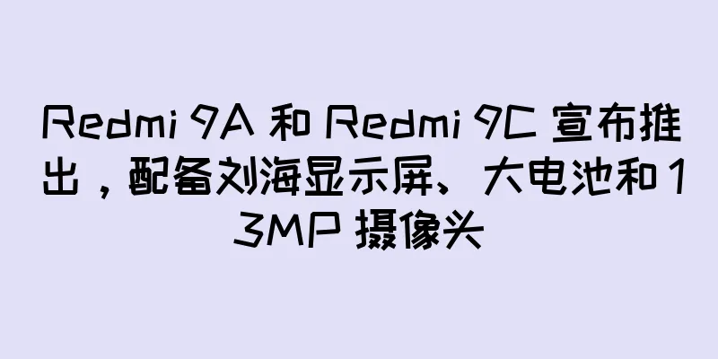 Redmi 9A 和 Redmi 9C 宣布推出，配备刘海显示屏、大电池和 13MP 摄像头